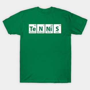 Tennis (Te-N-Ni-S) Periodic Elements Spelling T-Shirt